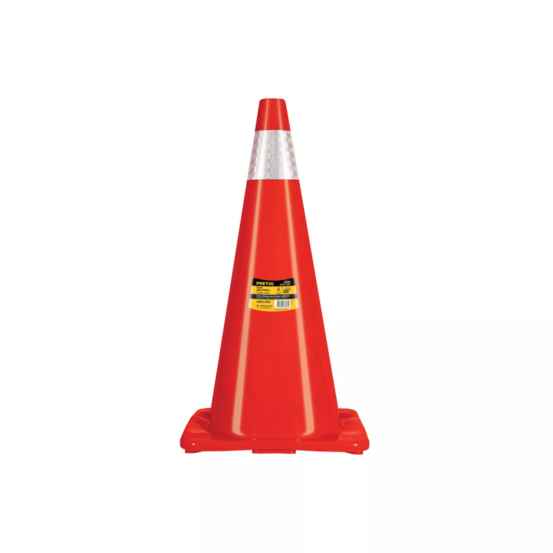 ‣ Cono de precaución 70 cm PVC reflejante... | Pretul