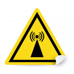 ‣ Calcomanía Atención Radiación no Ionizante | SIGO