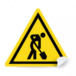 ‣ Calcomania Hombres Trabajando | SIGO