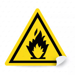 ‣ Calcomanía Material Inflamable... | SIGO