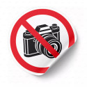 Calcomanía de Prohibición No Fotografiar | PR-1035