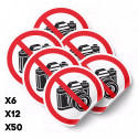 Calcomanía de Prohibición No Fotografiar | PR-1035