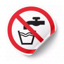 Calcomanía de Prohibición Agua No Potable | PR-1046