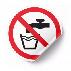 Calcomanía de Prohibición Agua No Potable | PR-1046