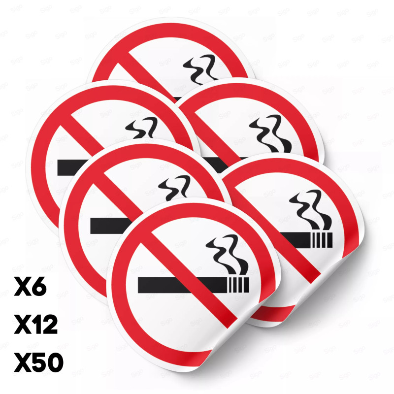 Calcomanía de Prohibición No Fumar | PR-1000