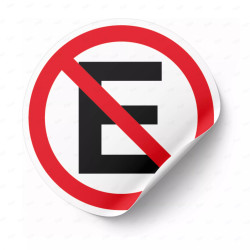 ‣ Calcomanía Prohibido Estacionar | SIGO