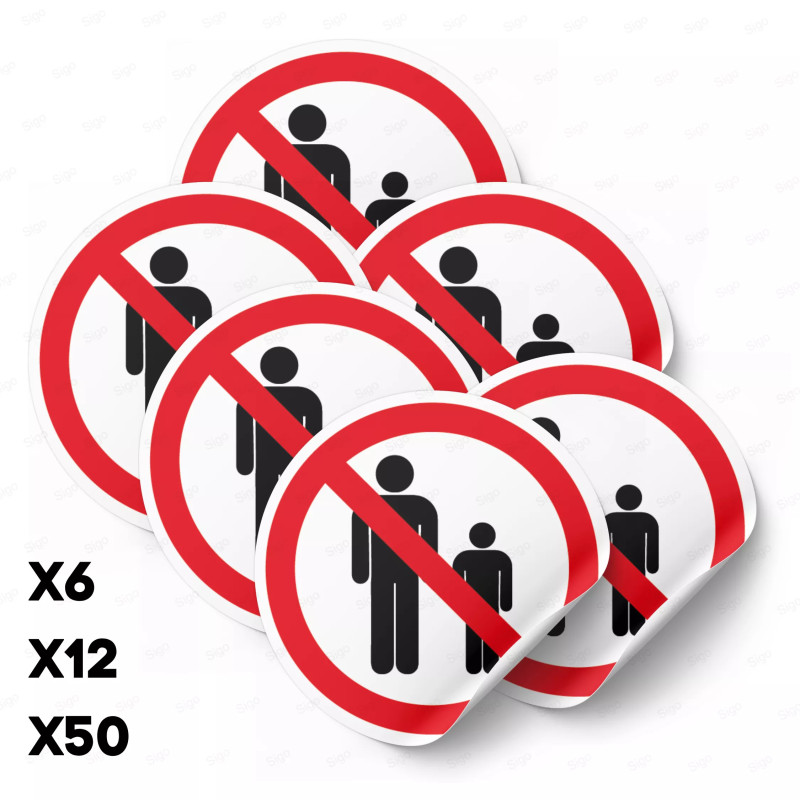 ‣ Calcomanía Prohibido Menores de Edad... | SIGO