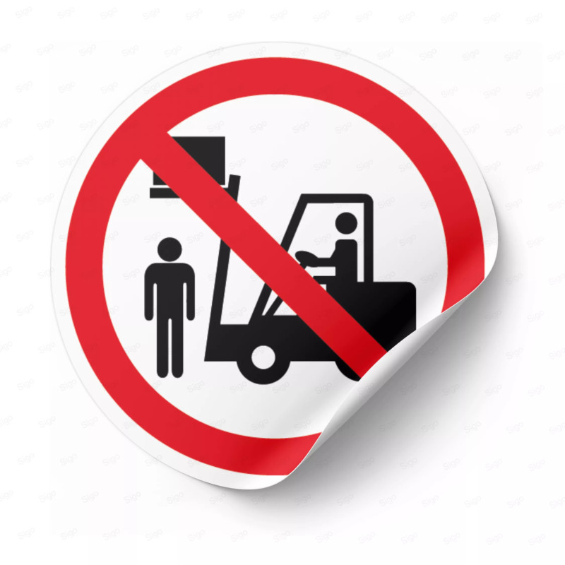 ‣ Calcomanía Prohibido Permanecer Debajo... | SIGO