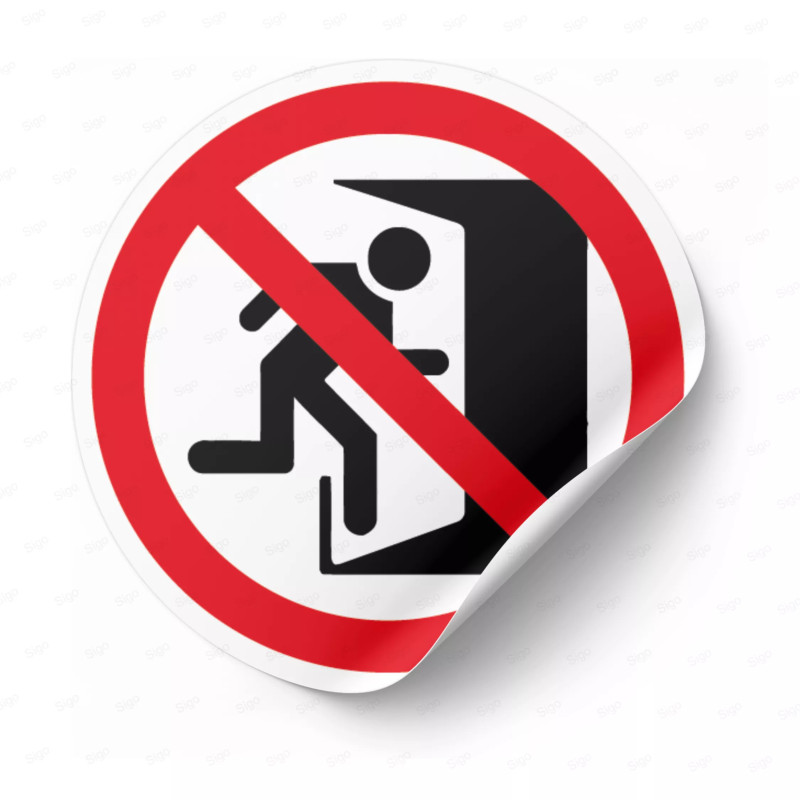 ‣ Calcomanía Prohibición Emergencia... | SIGO