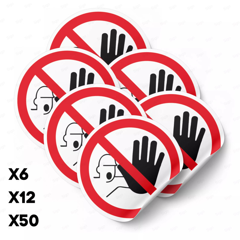 ‣ Calcomanía Prohibido el Paso Acceso Solo Personal... | SIGO