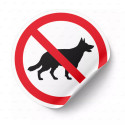 ‣ Calcomanía Prohibido Animales... | SIGO