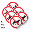‣ Calcomanía Prohibido Animales... | SIGO