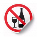 ‣ Calcomanía Prohibido Alcohol... | SIGO