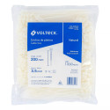 ‣ Bolsa 1000 Cinchos Plásticos 40Lb 200X3.5 Mm Naturales | Volteck