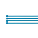 ‣ Bolsa 50 Cinchos Plásticos 40 Lb, 150x3.5 Mm, Azules | Volteck