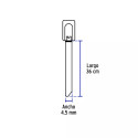 ‣ Cinchos Acero Inoxidable 36 Cm, 10 Piezas | Volteck
