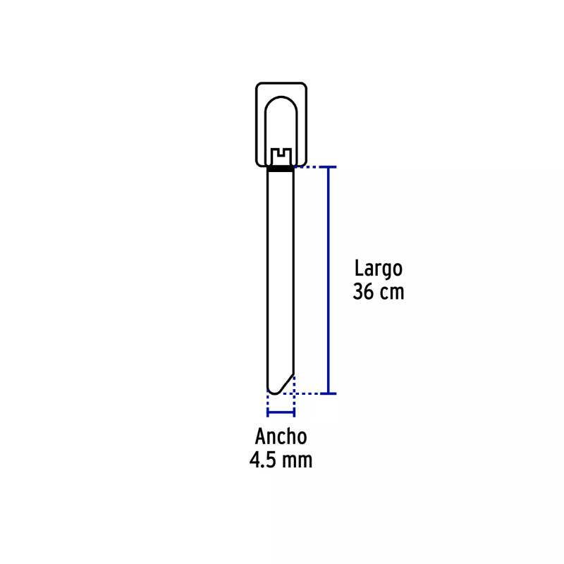 ‣ Cinchos Acero Inoxidable 36 Cm, 10 Piezas | Volteck