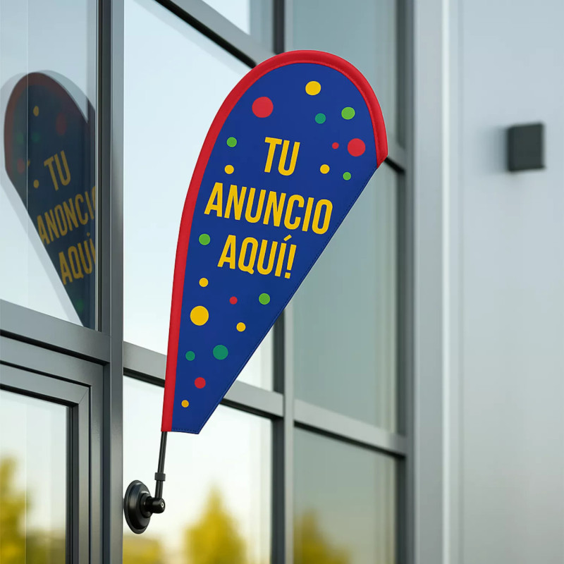 ‣ Mini Banderola Gota con Ventosa... | SIGO