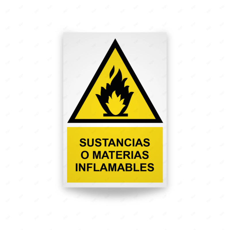 ‣ Rótulo Atención: Materias Inflamables... | SIGO