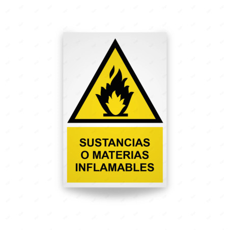 ‣ Rótulo Atención: Materias Inflamables... | SIGO