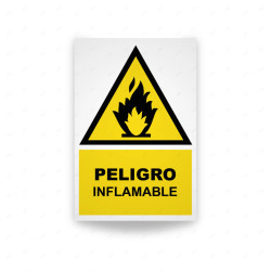 ‣ Rótulo Atención - Peligro Inflamable... | SIGO