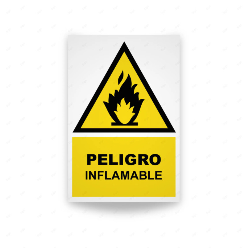 ‣ Rótulo Atención - Peligro Inflamable... | SIGO