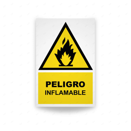 ‣ Rótulo Atención - Peligro Inflamable... | SIGO