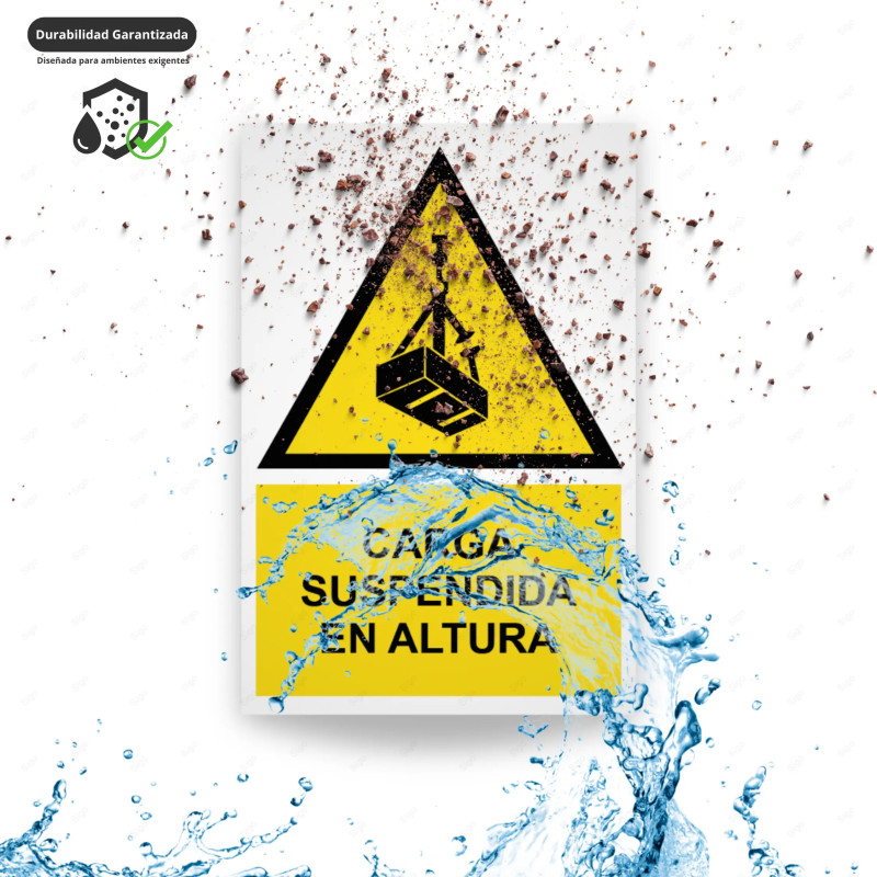 ‣ Rótulo Atención - Carga suspendida... | SIGO