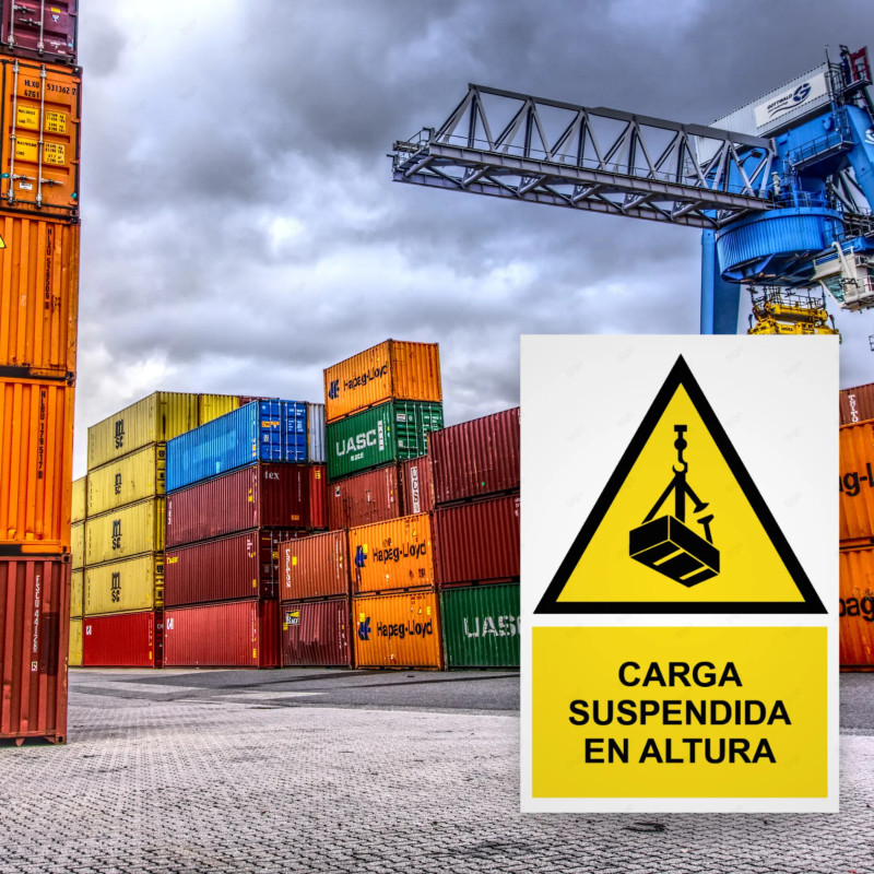 ‣ Rótulo Atención - Carga suspendida... | SIGO