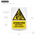 ‣ Rótulo Atención - Material Explosivo... | SIGO