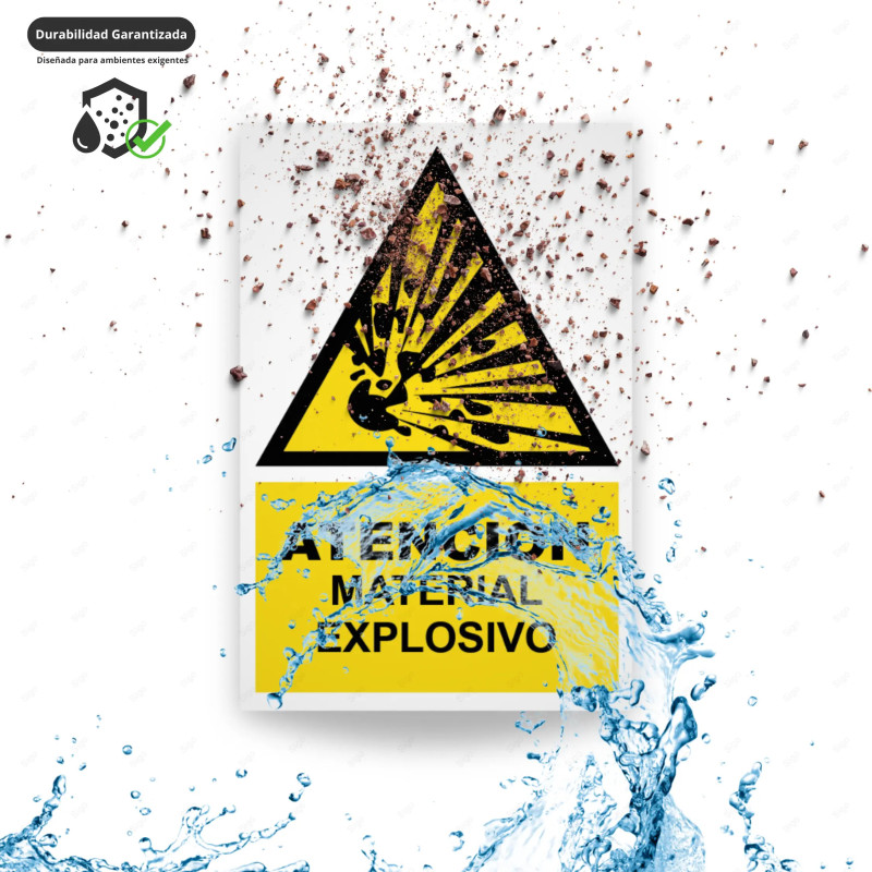 ‣ Rótulo Atención - Material Explosivo... | SIGO