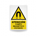 ‣ Rótulo Atención - Campo Magnético Potente... | SIGO