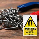 ‣ Rótulo Atención - Campo Magnético Potente... | SIGO