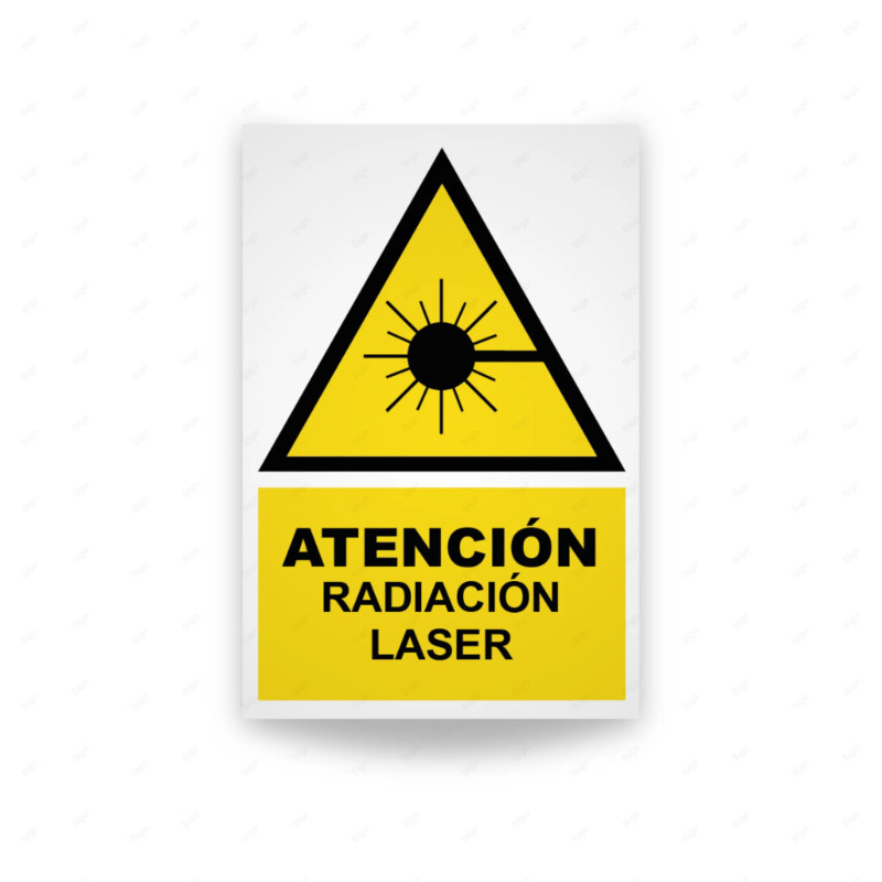 ‣ Rótulo Atención - Radiación Laser | SIGO