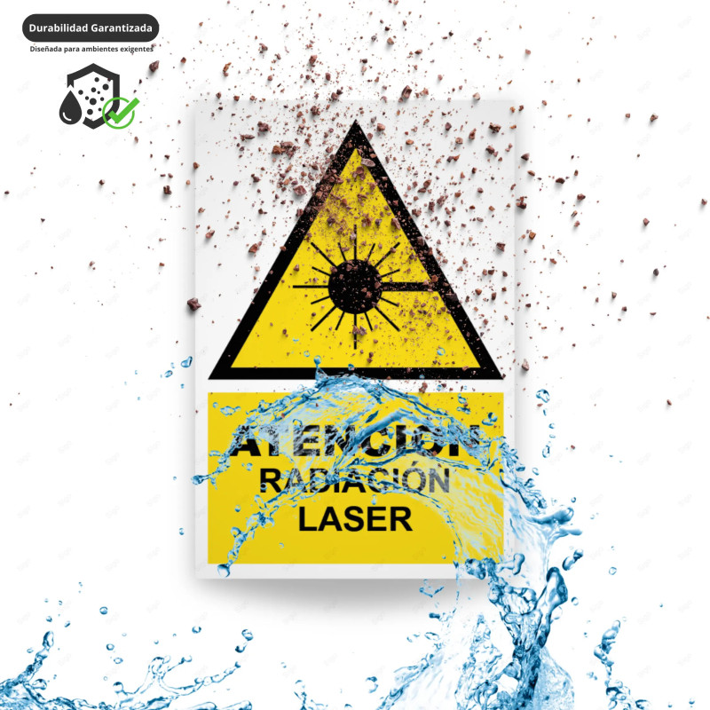 ‣ Rótulo Atención - Radiación Laser | SIGO