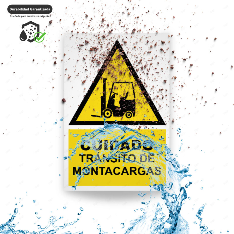 ‣ Rótulo Atención: Cuidado Montacargas... | SIGO