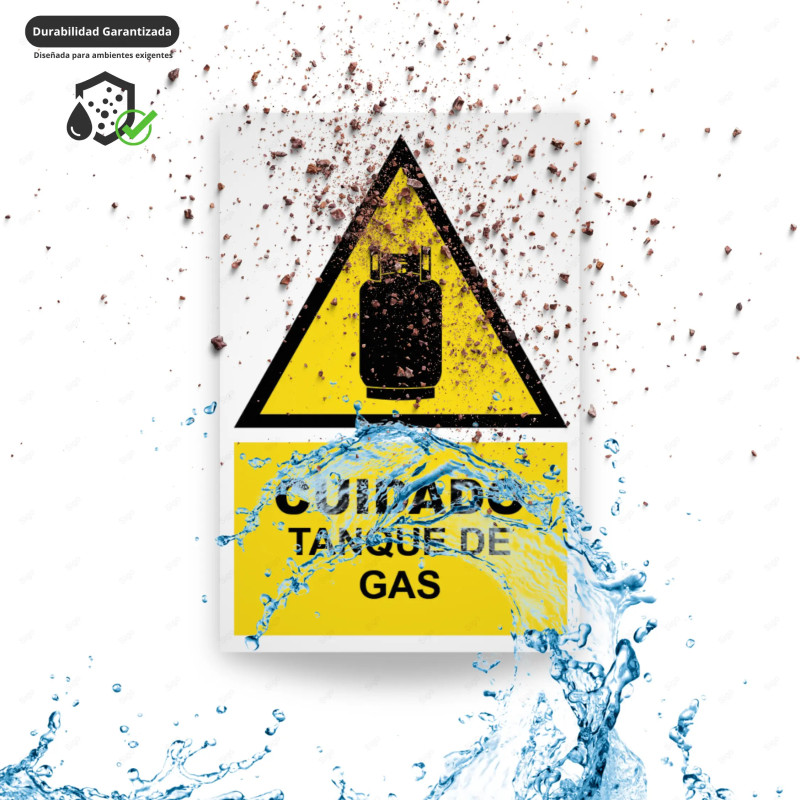 ‣ Rótulo Atención: Cuidado tanque de gas... | SIGO