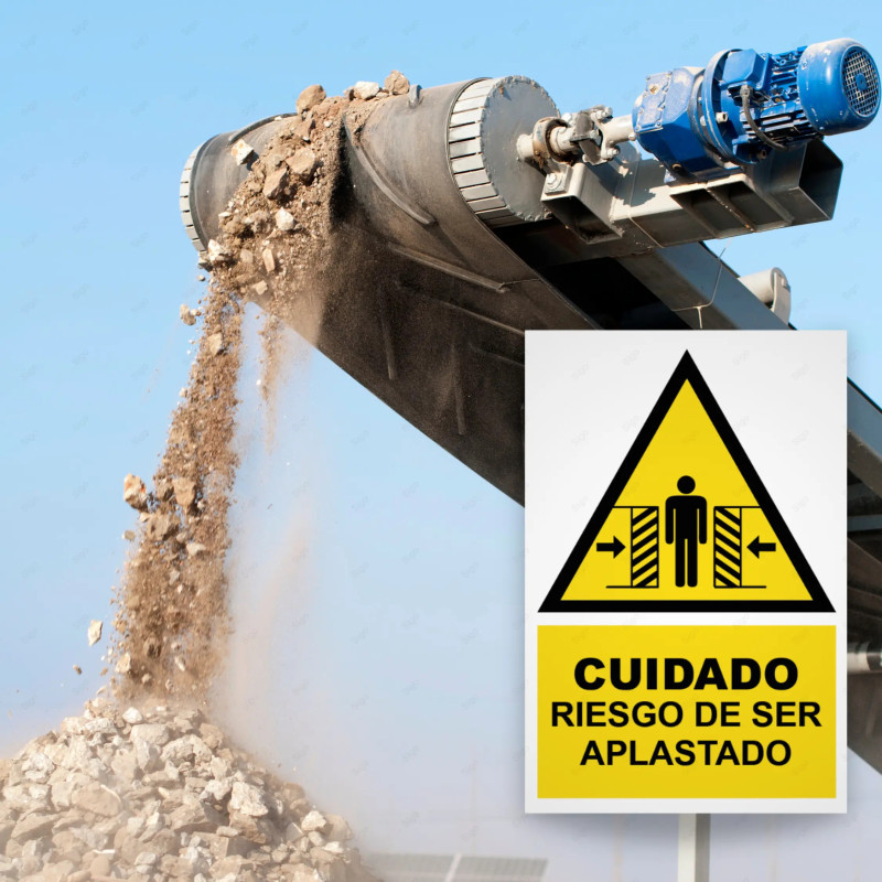 ‣ Rótulo: Cuidado riesgo de ser aplastado... | SIGO