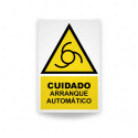 ‣ Rótulo Cuidado arranque automático... | SIGO