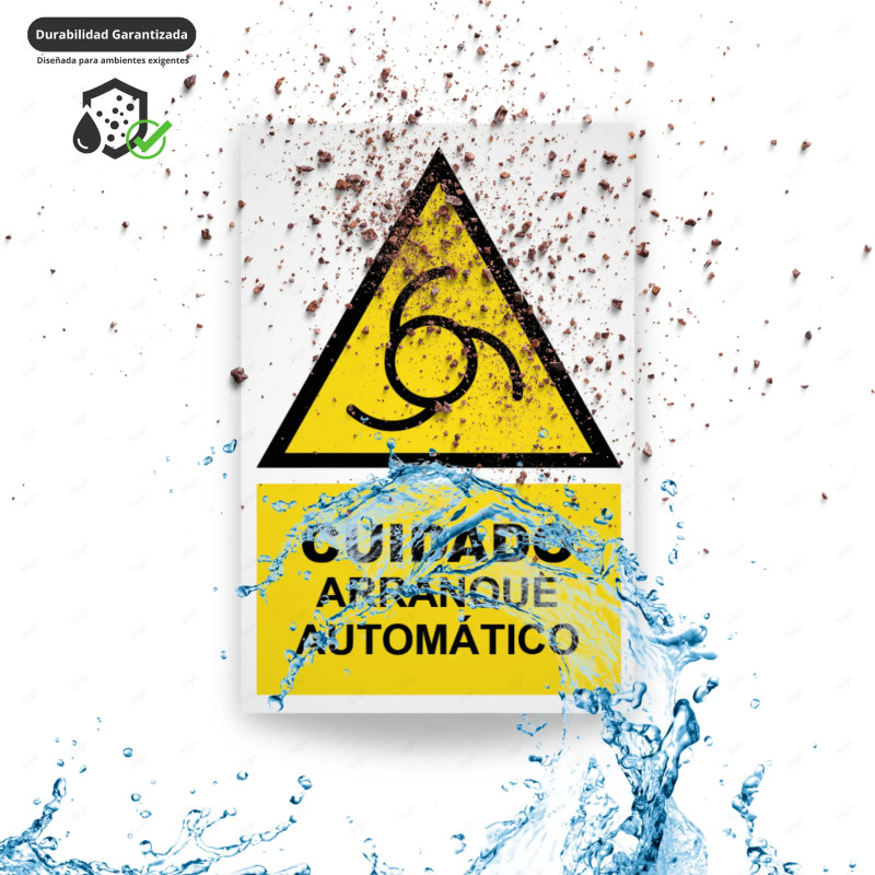 ‣ Rótulo Cuidado arranque automático... | SIGO