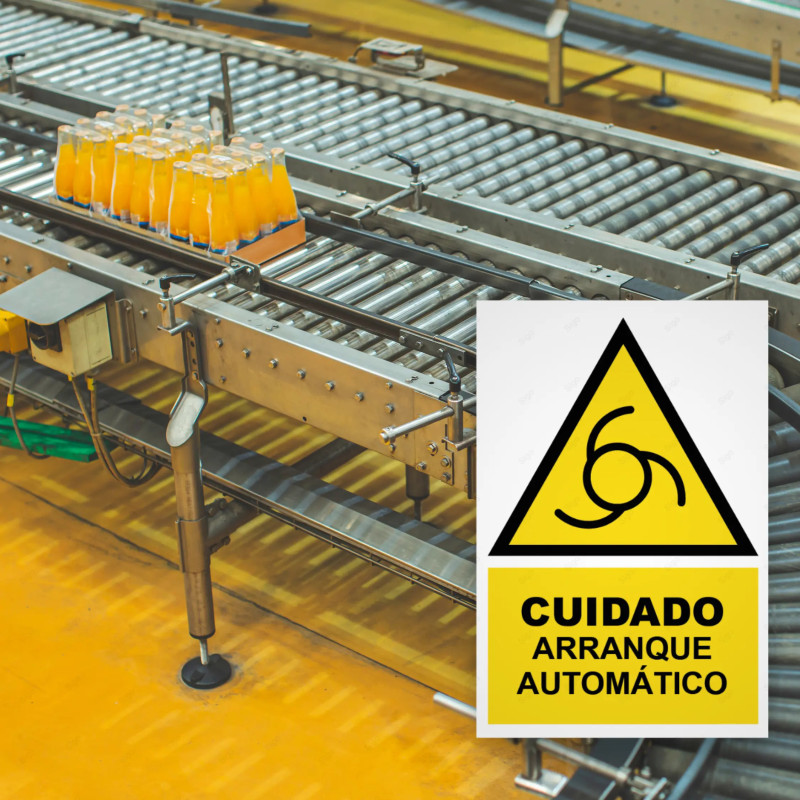 ‣ Rótulo Cuidado arranque automático... | SIGO