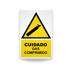 ‣ Rótulo - Cuidado gas comprimido... | SIGO