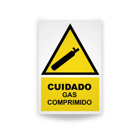 ‣ Rótulo - Cuidado gas comprimido... | SIGO