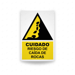 ‣ Rótulo: Cuidado riesgo de caída en rocas... | SIGO
