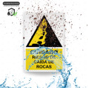 ‣ Rótulo: Cuidado riesgo de caída en rocas... | SIGO