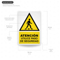 ‣ Rótulo Atención - Use paso seguridad... | SIGO