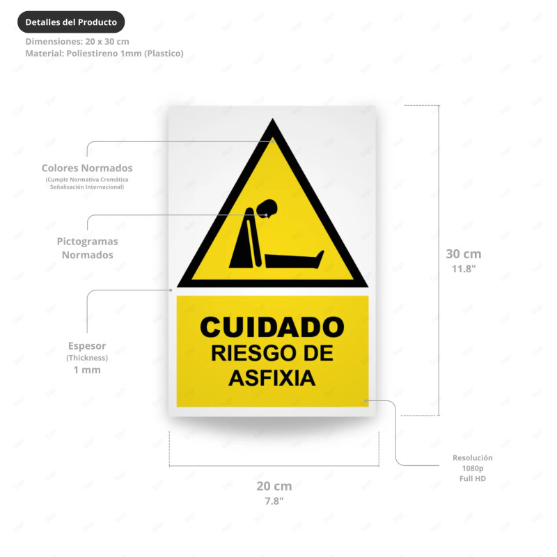 ‣ Rótulo de Atención - Riesgo de Asfixia... | SIGO