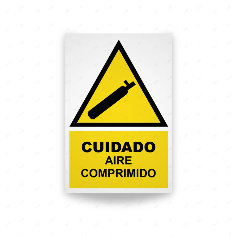 ‣ Rótulo Atención: Cuidado aire comprimido... | SIGO