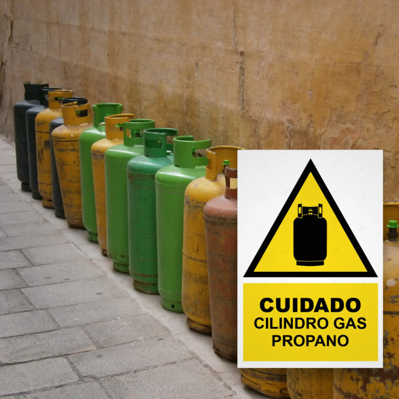 ‣ Rótulo Atención: Cuidado Gas Propano... | SIGO