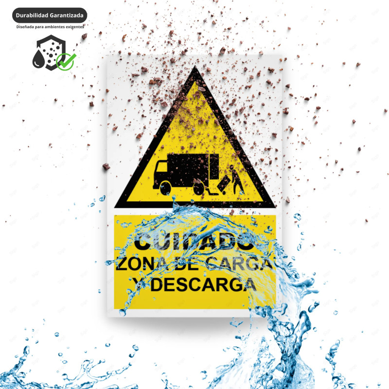 ‣ Rótulo: Cuidado zona carga y descarga... | SIGO